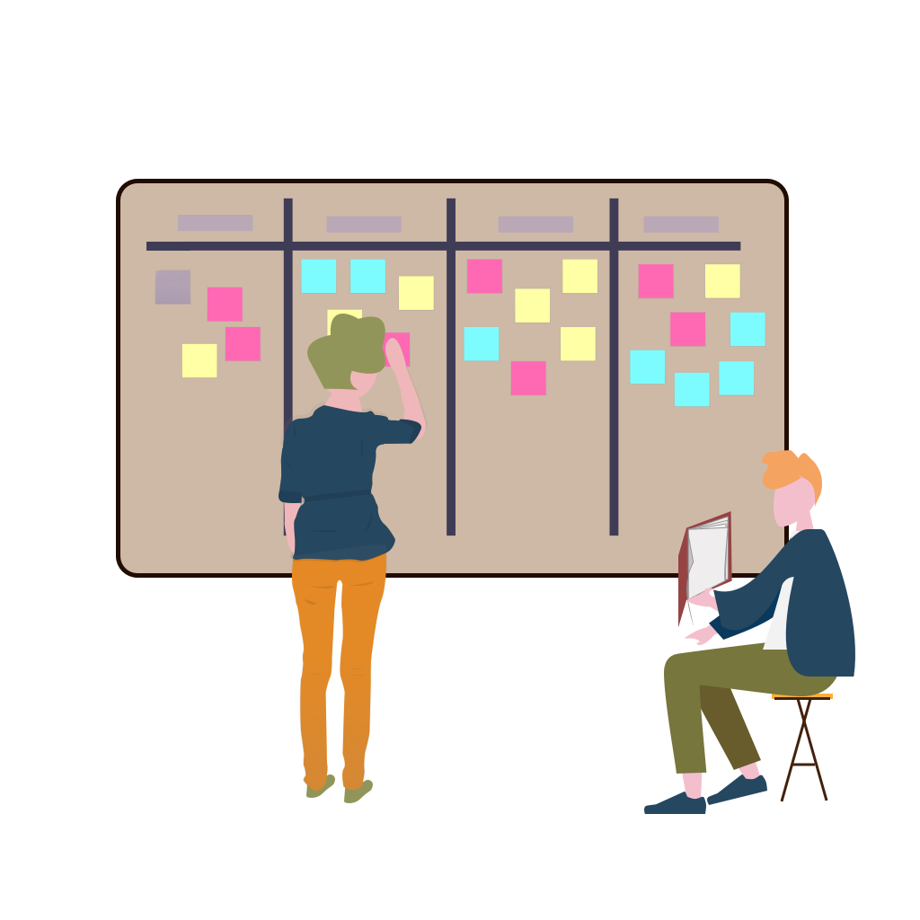 people marks on board