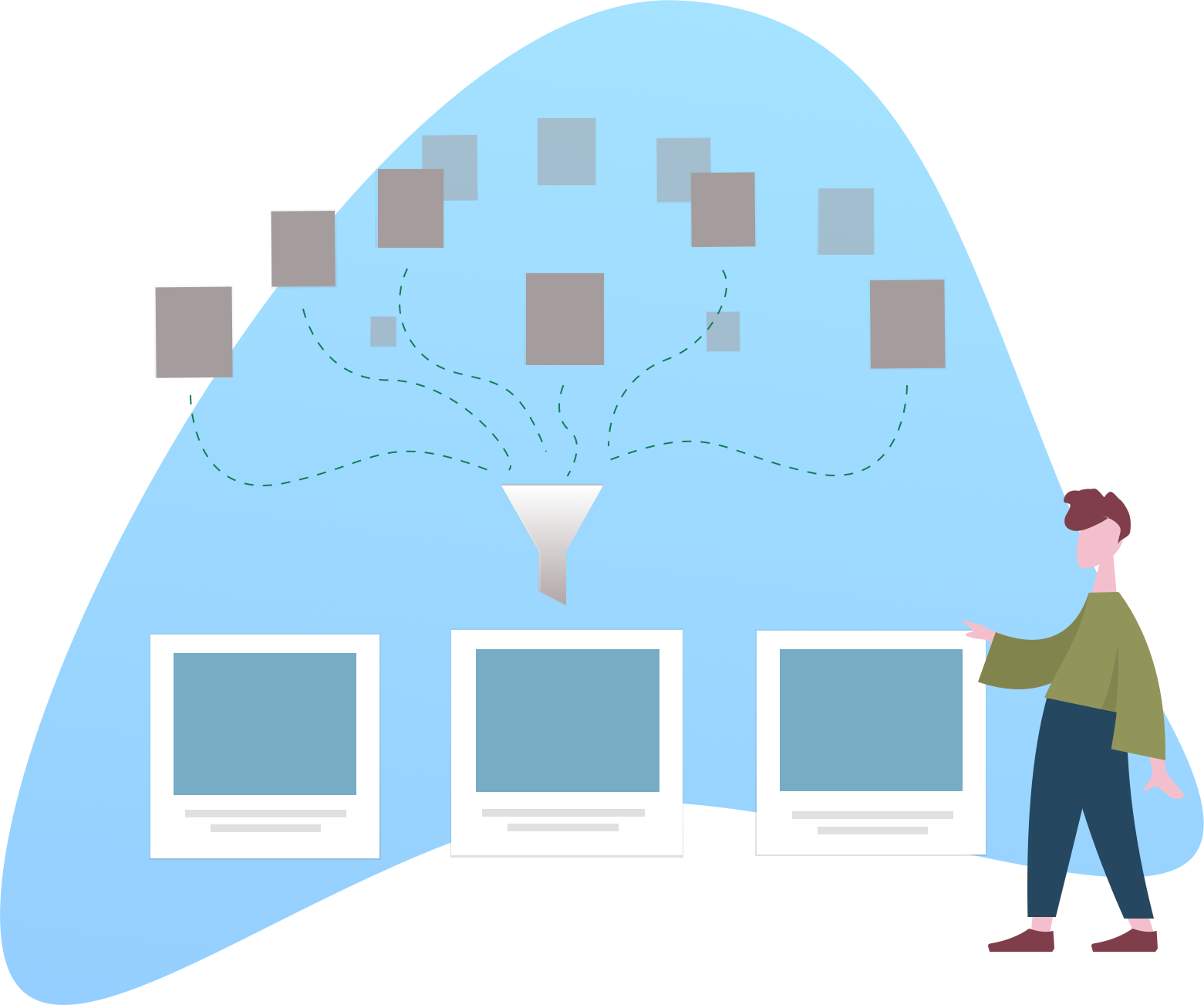 man analyzing a dashboard