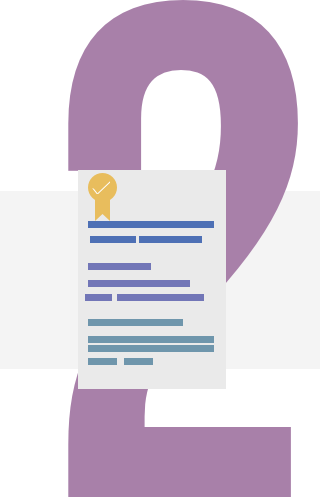 Number 2 with contracts