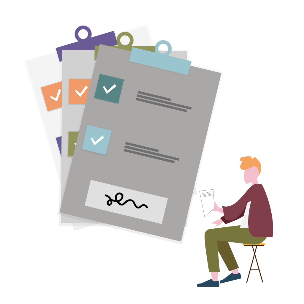 man signing a contracr